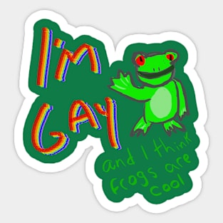 Gay Frogs Sticker